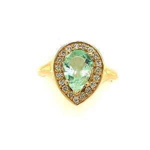 Natural Emerald Diamond Ring Size 6.5 14k Gold 1.74 TCW Certified $4,950 216677